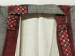 Photo8: 2314T04z750 Vintage Japanese Kimono Silk MEISEN KOMON  Dark red (8)