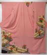 Photo1: 2207T06z1290  Japanese Kimono Silk FURISODE Iris Pink (1)