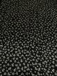 Photo1: 1P02z50 Japanese Kimono Silk  FABRIC Black Plum bud 40.2" (1)