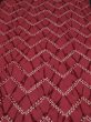 Photo1: 1F02z50 Japanese Kimono Silk  FABRIC Red-Pink Shibori dyeing 39.4" (1)