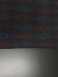 Photo5: 4K02z50 Vintage Japanese Kimono Silk  FABRIC Black, Blue, Red   41.7" (5)