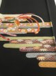 Photo1: 2F03z70 Japanese Kimono Silk  FABRIC Black Bird, Flowers 44.1" (1)
