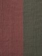 Photo4: 1028N10z490 Vintage Japanese Kimono Linen OJIYA CHIJIMI Red-Brown (4)