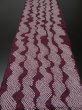 Photo5: 3G03z50 Japanese Kimono Silk  FABRIC Grape  Shibori dyeing 41.7" (5)