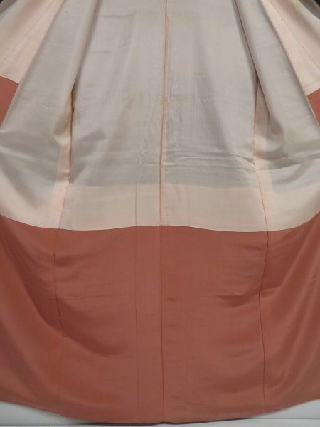 Photo9: 1416i04z900 Vintage Japanese Kimono Silk TSUMUGI Black Flower (9)