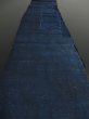 Photo1: 3D30z180 Japanese Kimono Cotton Boro Ranru Patch Indigo   70.1" (1)
