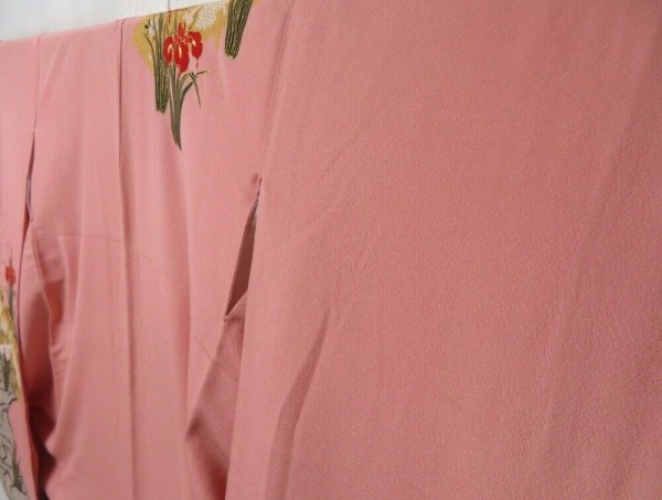 Photo2: 2207T06z1290  Japanese Kimono Silk FURISODE Iris Pink (2)