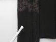 Photo7: 1620T09z690 Vintage Japanese Kimono Silk HAORI Flowers Black (7)