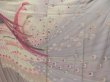 Photo7: 2203T05z940  Japanese Kimono Silk TSUKESAGE Peacock Light purple (7)