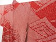 Photo2: 2102T10z480  Japanese Kimono Silk SHIBORI HAORI Wave Dark red (2)
