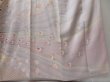 Photo8: 2203T05z940  Japanese Kimono Silk TSUKESAGE Peacock Light purple (8)