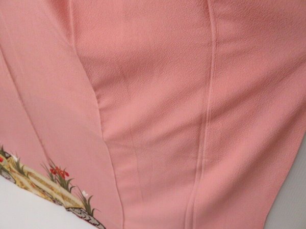 Photo4: 2207T06z1290  Japanese Kimono Silk FURISODE Iris Pink (4)
