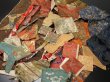 Photo1: ME01z200 Japanese Kimono Silk Antique Meiji era Kinran Fabric Scrap 100year old (1)