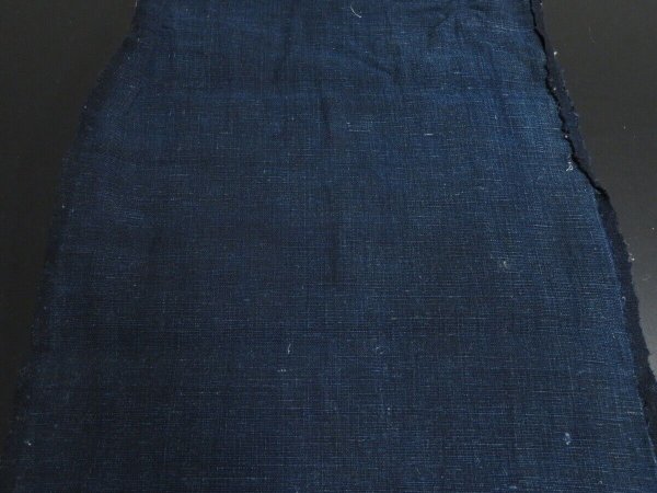 Photo6: 3D31z160 Japanese Kimono Cotton Boro Ranru Patch Indigo   71.7" (6)