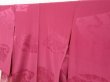Photo2: 1418T05z570 Antique Japanese Kimono Silk IROTOMESODE Dark pink Folding fan (2)