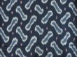 Photo5: 1019i07z890 Vintage Japanese Kimono Silk OMESHI KOMON Dark navy (5)
