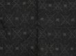 Photo5: 1312i04z570 Vintage Japanese Kimono Linen NOTO-JOFU Black (5)
