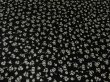 Photo2: 1P02z50 Japanese Kimono Silk  FABRIC Black Plum bud 40.2" (2)