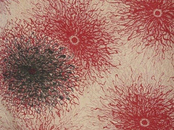 Photo7: 1019i01z900 Vintage Japanese Kimono Silk HAORI Ecru beige Flower (7)