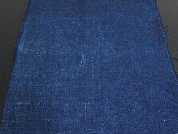 Photo4: 1T19z130 Vintage Japanese Kimono Cotton Boro Ranru Patch Indigo   77.2" (4)