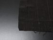 Photo10: 3Q02z50 Vintage Japanese Kimono Silk  FABRIC Black-Brown Branch 33.1" (10)