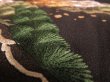 Photo5: 3Q03z140 Japanese Kimono Silk  FABRIC Black Pine 43.3" (5)