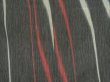 Photo5: 1006i08z900 Vintage Japanese Kimono Silk OMESHI KOMON Dark gray (5)