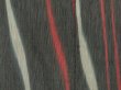 Photo6: 1006i08z900 Vintage Japanese Kimono Silk OMESHI KOMON Dark gray (6)