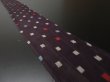 Photo1: 2W09z30 Vintage Japanese Kimono Silk MEISEN FABRIC Dark grape   72.4" (1)