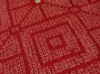 Photo3: 3R03z50 Japanese Kimono Silk  FABRIC Red Shibori dyeing 42.5" (3)