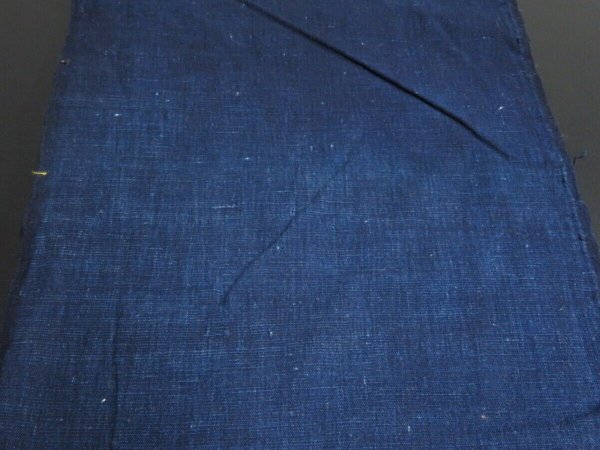 Photo6: 1T19z130 Vintage Japanese Kimono Cotton Boro Ranru Patch Indigo   77.2" (6)