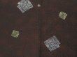 Photo3: 1403T10z660 Vintage Japanese Kimono Silk HAORI Black, Brown (3)