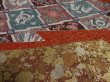 Photo3: 3C02z80 Japanese Kimono Silk  FABRIC Black Bird, Flower 46.5" (3)