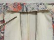 Photo9: 1312i07z970 Japanese Kimono Silk KOMON Light gray Flowers (9)