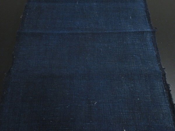 Photo5: 3D31z160 Japanese Kimono Cotton Boro Ranru Patch Indigo   71.7" (5)