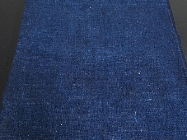 Photo5: 1T19z130 Vintage Japanese Kimono Cotton Boro Ranru Patch Indigo   77.2" (5)