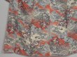 Photo4: 1312i07z970 Japanese Kimono Silk KOMON Light gray Flowers (4)