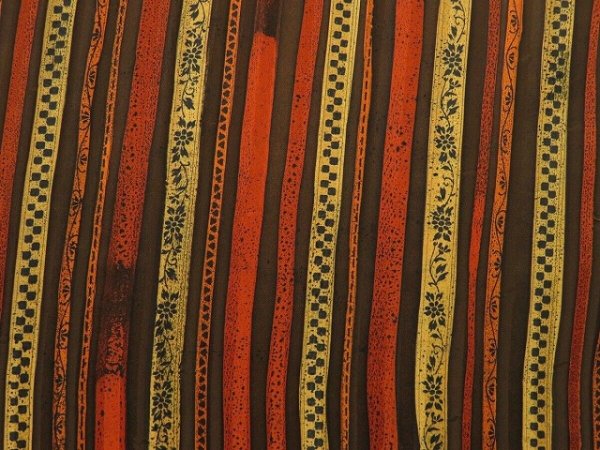 Photo4: 0624i06z610 Vintage Japanese Kimono Silk HAORI Brown (4)