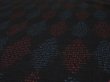 Photo2: 4G06z70 Vintage Japanese Kimono Silk  FABRIC Black, Blue, Red   61.4" (2)