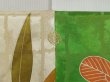 Photo9: 0922i10z1220 Vintage Japanese Kimono Silk FURISODE Off-white Flowers (9)