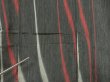 Photo7: 1006i08z900 Vintage Japanese Kimono Silk OMESHI KOMON Dark gray (7)