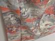 Photo3: 1312i07z970 Japanese Kimono Silk KOMON Light gray Flowers (3)