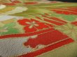 Photo5: 2E02z60 Vintage Japanese Kimono Silk  FABRIC Black Bird  47.2" (5)
