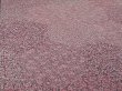 Photo2: 4K01z50 Japanese Kimono Silk  FABRIC Pink, Dark brown Kiribame 32.3" (2)