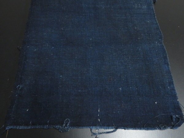 Photo4: 3D30z180 Japanese Kimono Cotton Boro Ranru Patch Indigo   70.1" (4)