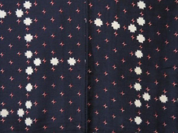 Photo5: 2322T08z640 Vintage Japanese Kimono Silk KOMON  Dark navy (5)