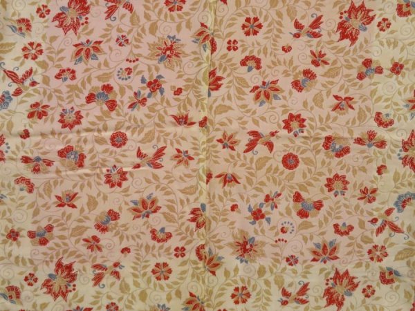 Photo5: 2910T08z450 Antique Japanese Kimono Silk FURISODE Bird Light cream (5)