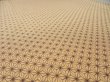 Photo1: 1G01z50  Japanese Kimono Silk  FABRIC Hemp Light brown 36.2x14.2 (1)