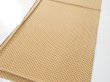 Photo3: 1G01z50  Japanese Kimono Silk  FABRIC Hemp Light brown 36.2x14.2 (3)