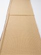 Photo5: 1G01z50  Japanese Kimono Silk  FABRIC Hemp Light brown 36.2x14.2 (5)